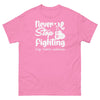 Lung Cancer Never Stop Fighting Tee - JohnVsGBMAzaleaS