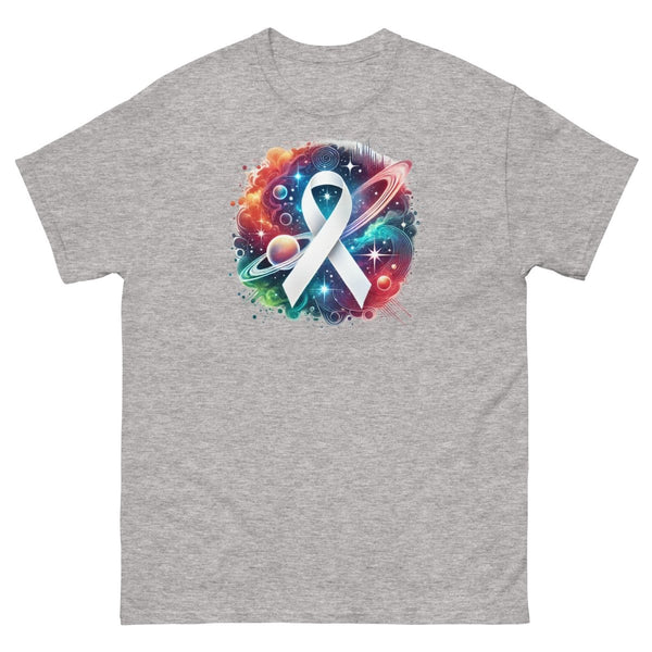 Lung Cancer Painted Galaxy Tee - JohnVsGBMSport GreyS