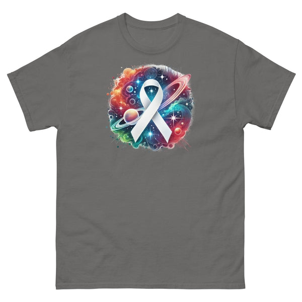 Lung Cancer Painted Galaxy Tee - JohnVsGBMCharcoalS