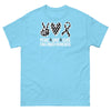 Lung Cancer Peace Love Cure Tee - JohnVsGBMSkyS