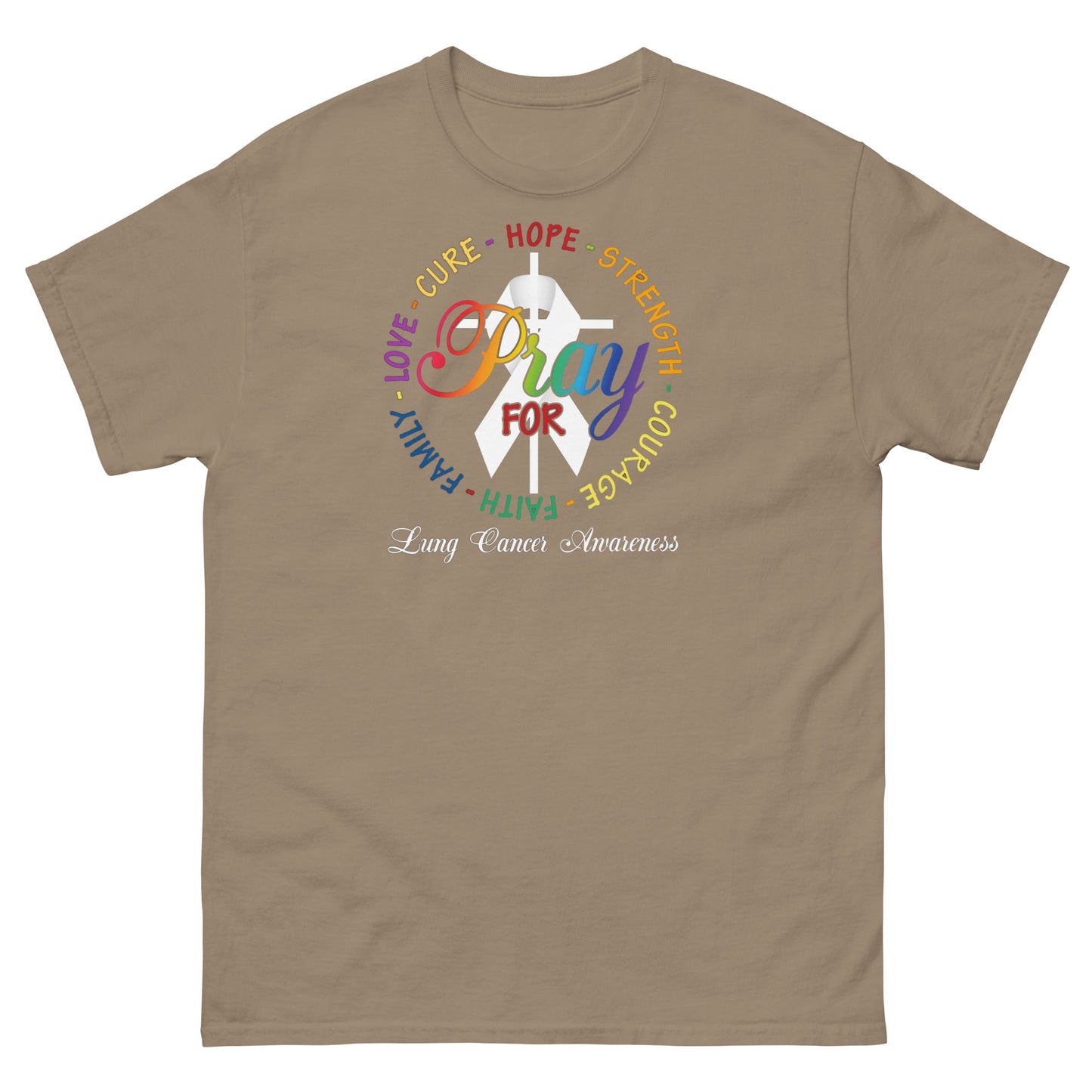 Lung Cancer Pray Tee - JohnVsGBMBrown SavanaS