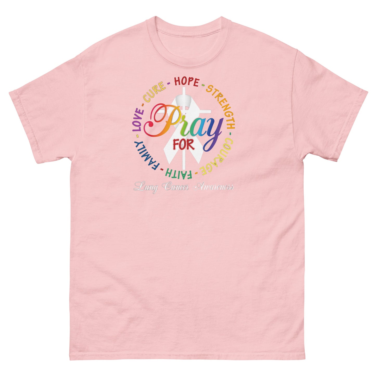 Lung Cancer Pray Tee - JohnVsGBMLight PinkS