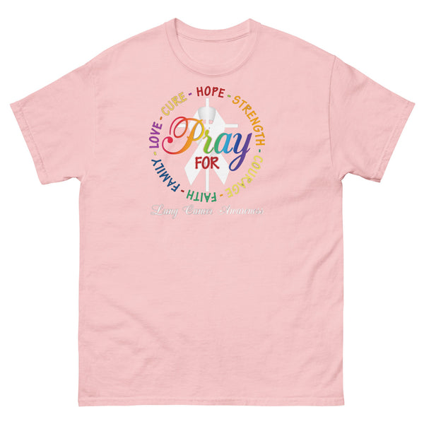 Lung Cancer Pray Tee - JohnVsGBMLight PinkS