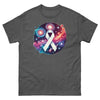 Lung Cancer Space Smoke Galaxy Tee - JohnVsGBMDark HeatherS