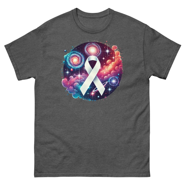 Lung Cancer Space Smoke Galaxy Tee - JohnVsGBMDark HeatherS