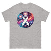 Lung Cancer Space Smoke Galaxy Tee - JohnVsGBMSport GreyS