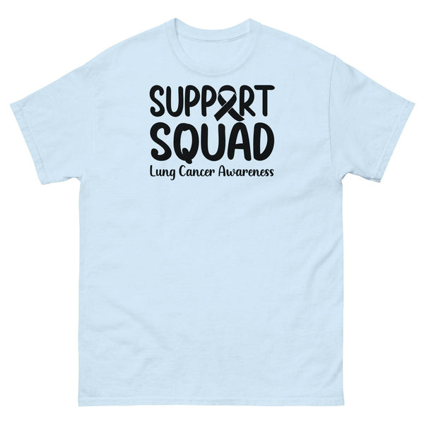 Lung Cancer Support Squad Classic Tee - JohnVsGBMLight BlueS