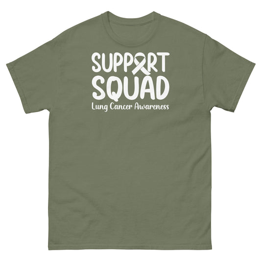 Lung Cancer Support Squad Tee - JohnVsGBMMilitary GreenS