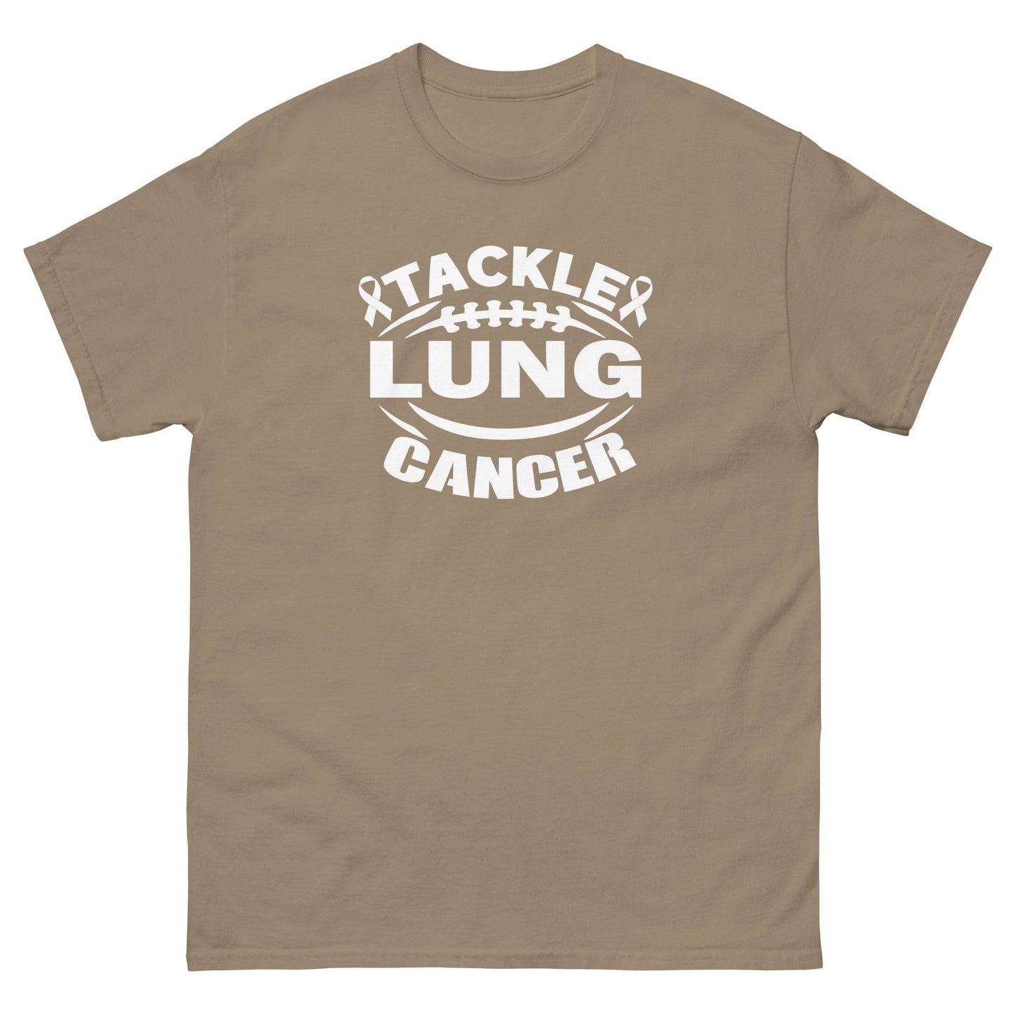 Lung Cancer Tackle Tee - JohnVsGBMBrown SavanaS