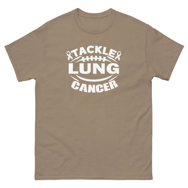 Lung Cancer Tackle Tee - JohnVsGBMBrown SavanaS