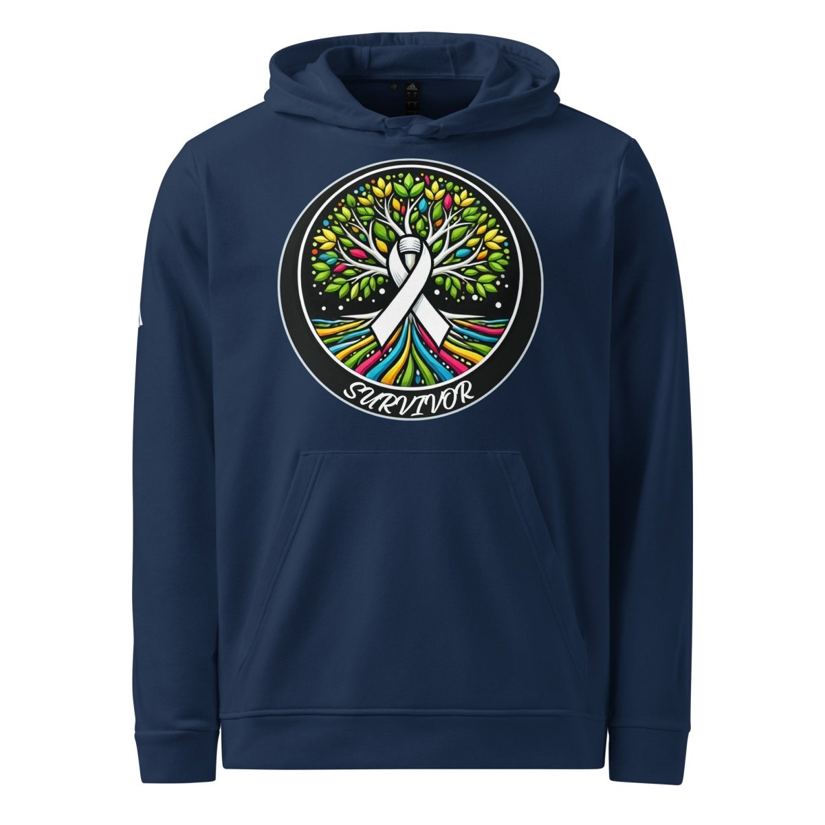 Lung Cancer Tree of Life Adidas Hoodie - JohnVsGBMCollegiate NavyS