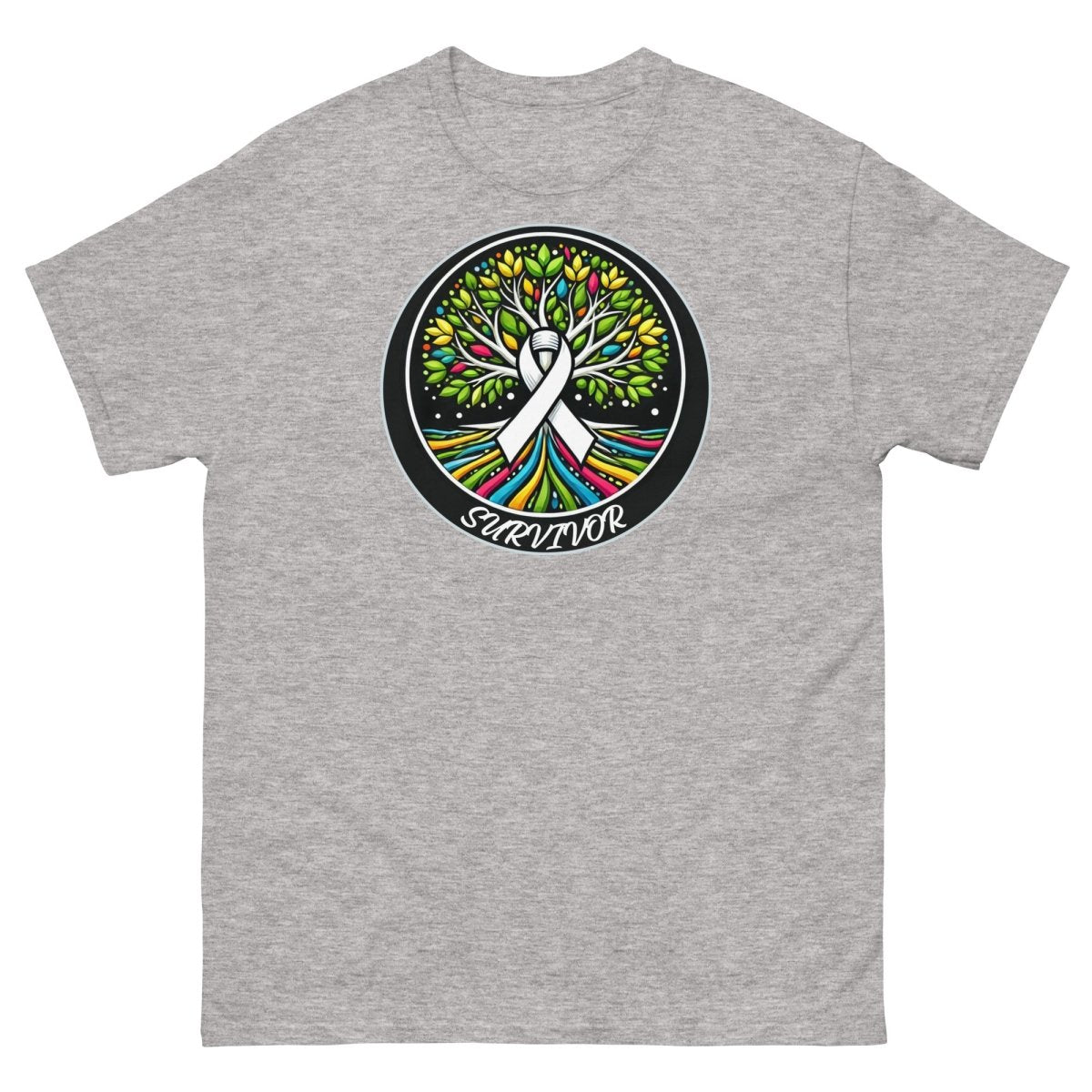 Lung Cancer Tree of Life Tee - JohnVsGBMSport GreyS