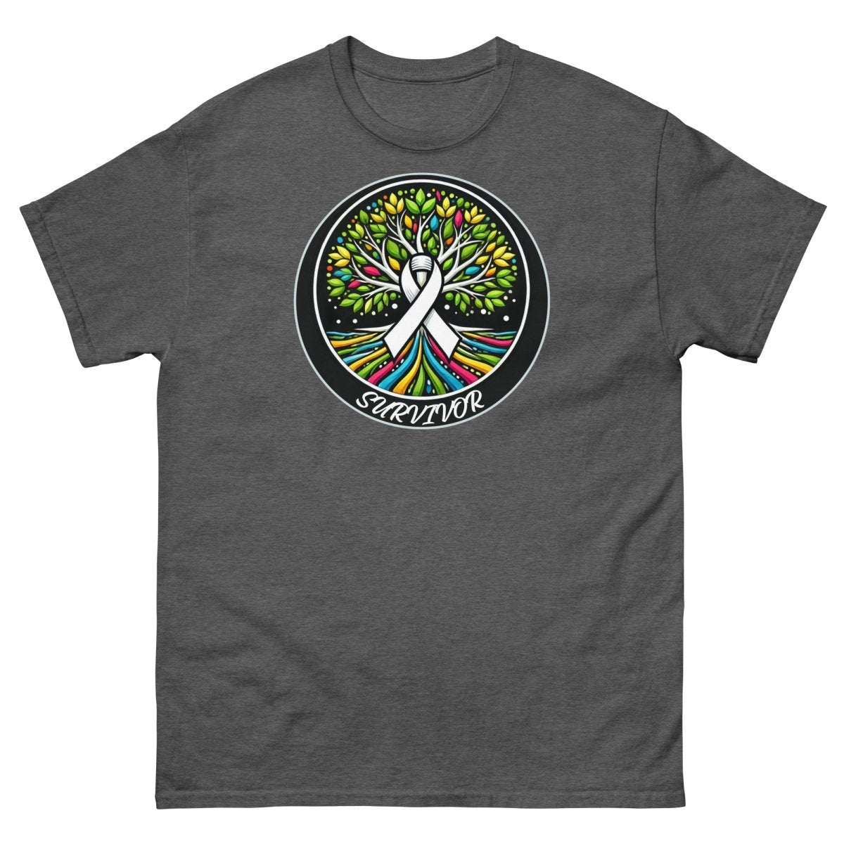 Lung Cancer Tree of Life Tee - JohnVsGBMDark HeatherS