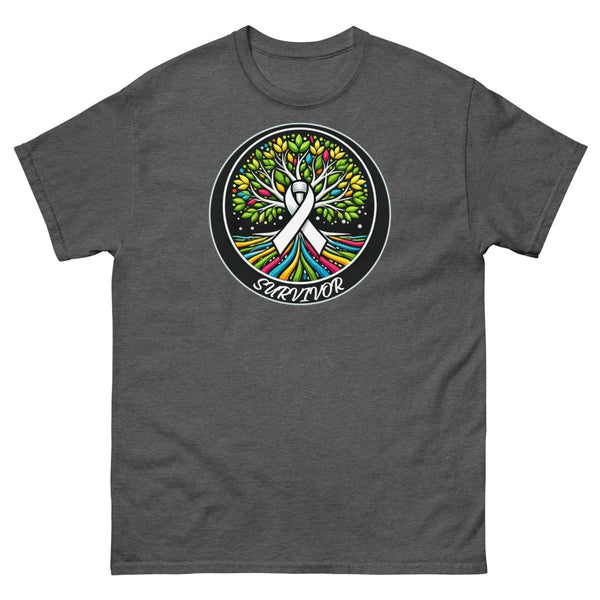 Lung Cancer Tree of Life Tee - JohnVsGBMDark HeatherS