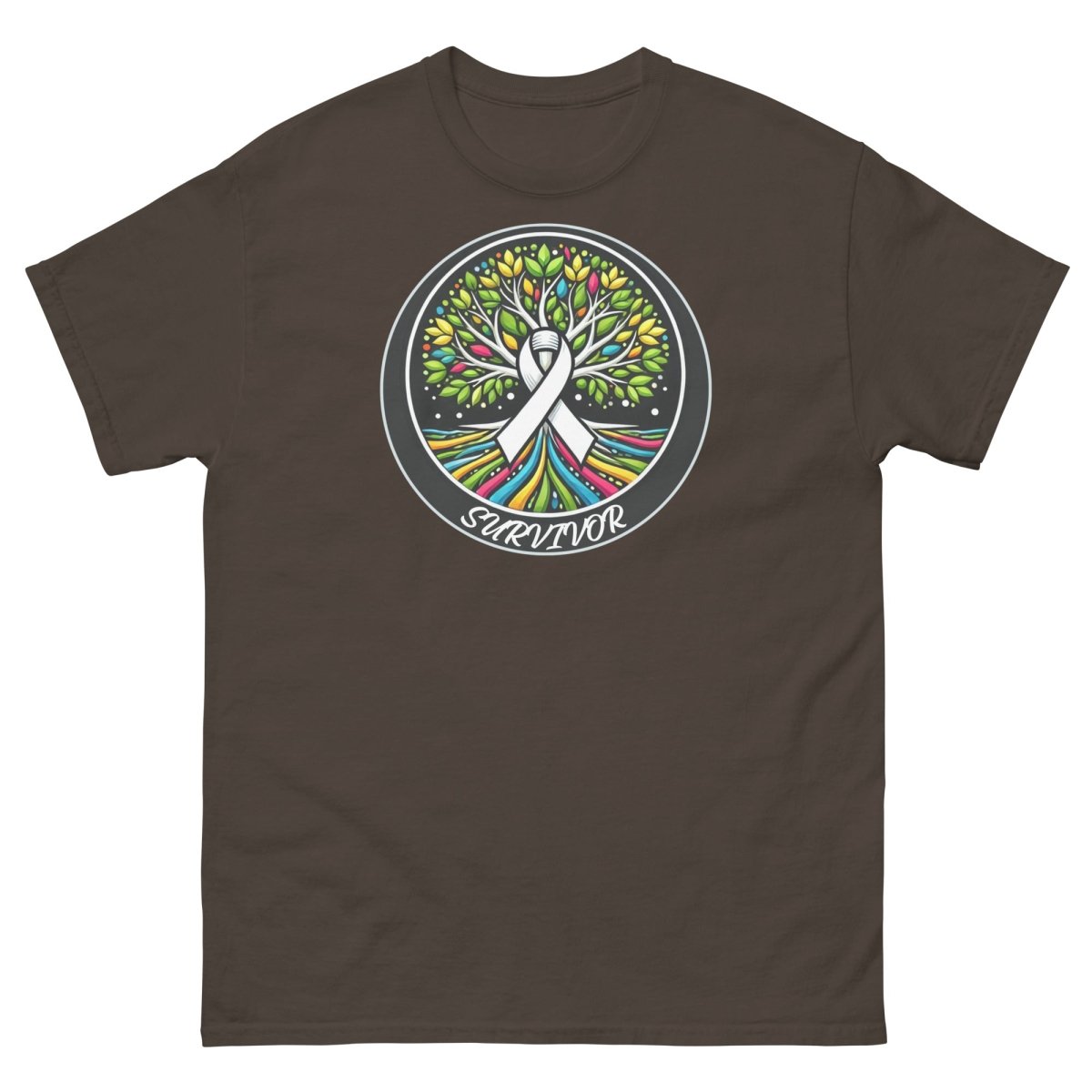 Lung Cancer Tree of Life Tee - JohnVsGBMDark ChocolateS