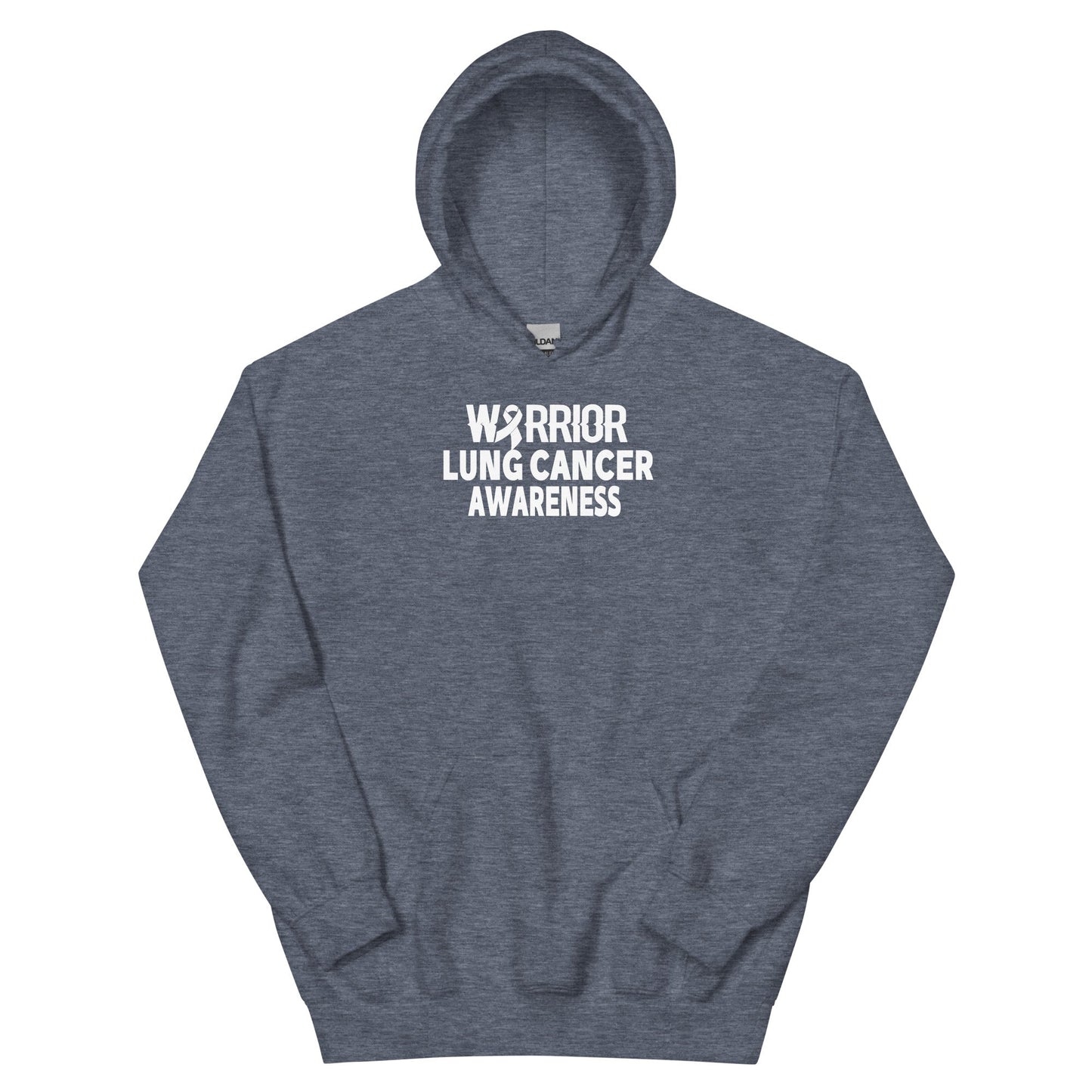 Lung Cancer Warrior Hoodie - JohnVsGBMHeather Sport Dark NavyS