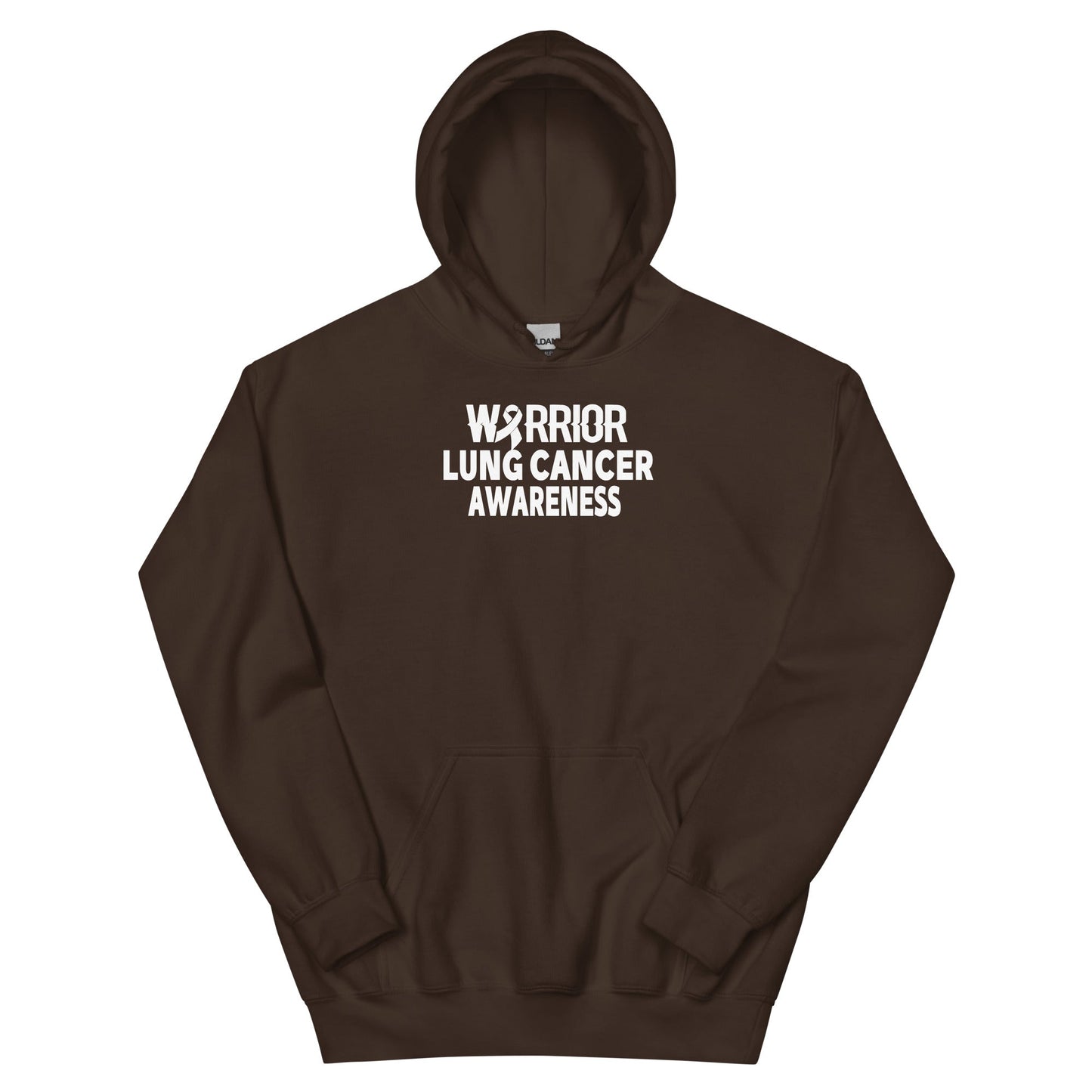 Lung Cancer Warrior Hoodie - JohnVsGBMDark ChocolateS