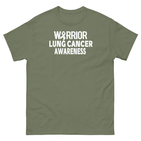 Lung Cancer Warrior Tee - JohnVsGBMMilitary GreenS