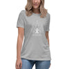 Lung Cancer Women's Flower Lungs Tee - JohnVsGBMAthletic HeatherS