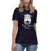 Lung Cancer Women's Hair Tee - JohnVsGBMNavyS