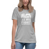 Lung Cancer Women's His Fight Tee - JohnVsGBMAthletic HeatherS