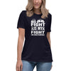 Lung Cancer Women's His Fight Tee - JohnVsGBMNavyS