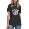 Lung Cancer Women's Tackle Tee - JohnVsGBMDark Grey HeatherS