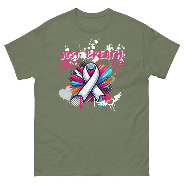 Lung Graffiti Ribbon Tee - JohnVsGBMMilitary GreenS