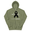 Melanoma Awareness Heartbeat Hoodie - JohnVsGBMMilitary GreenS