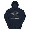 Melanoma Awareness Heartbeat Hoodie - JohnVsGBMNavyS