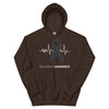 Melanoma Awareness Heartbeat Hoodie - JohnVsGBMDark ChocolateS