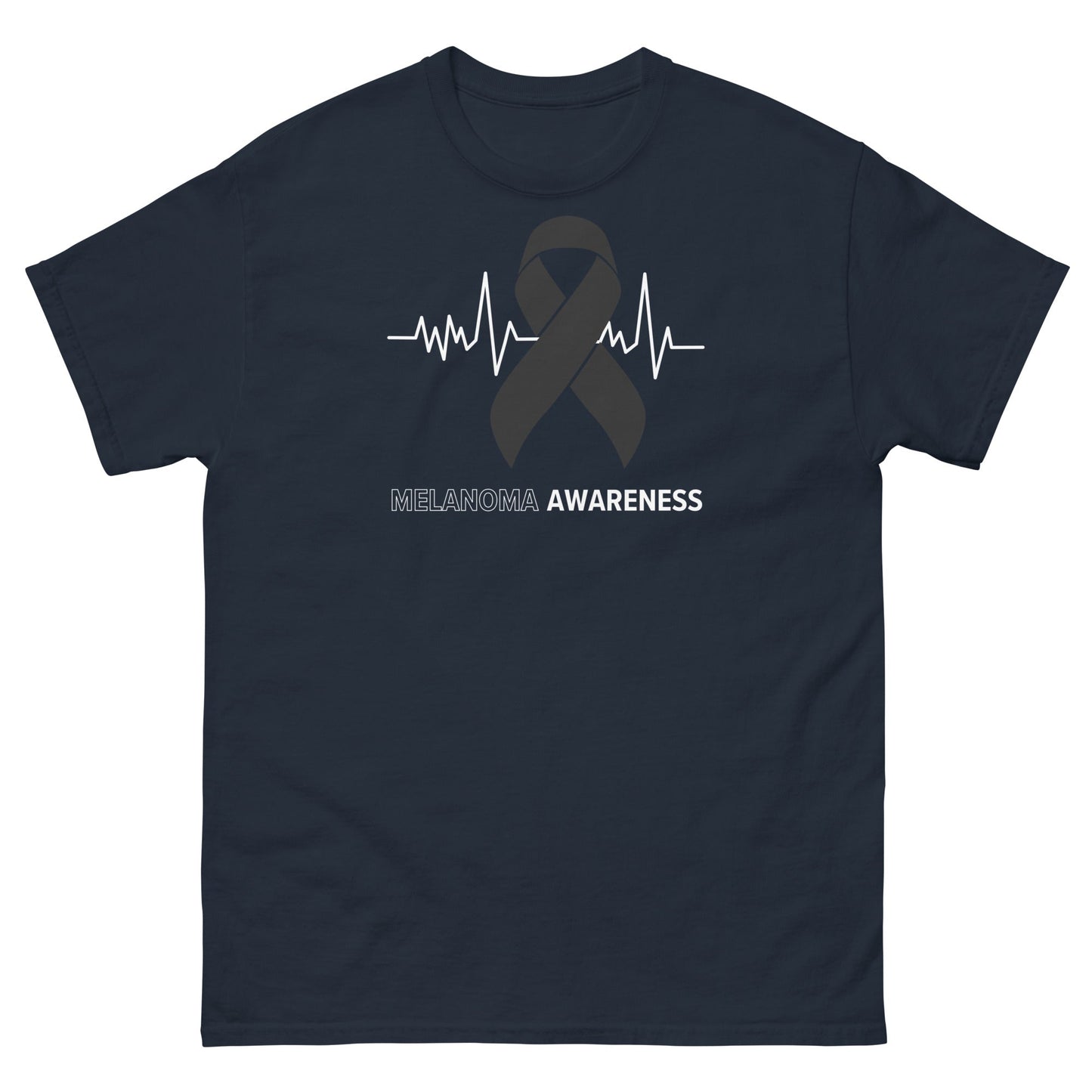 Melanoma Awareness Heartbeat Tee - JohnVsGBMNavyS