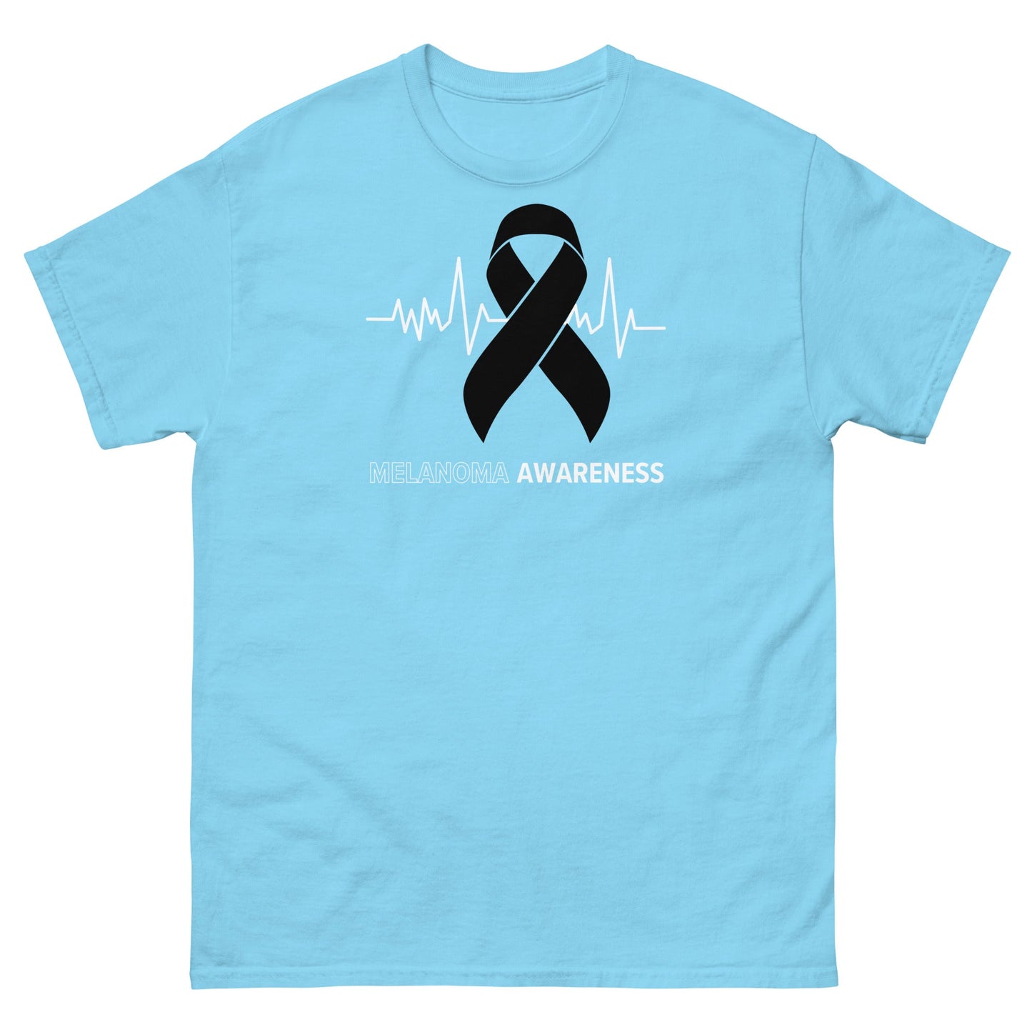 Melanoma Awareness Heartbeat Tee - JohnVsGBMSkyS