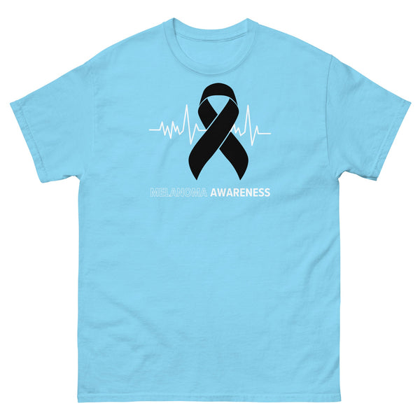 Melanoma Awareness Heartbeat Tee - JohnVsGBMSkyS