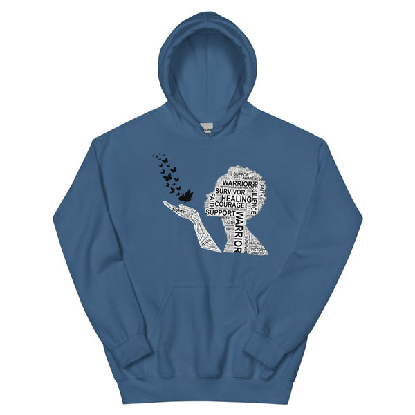 Melanoma Butterfly Hoodie - JohnVsGBMIndigo BlueS