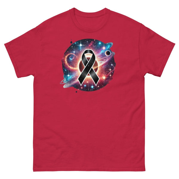 Melanoma Cancer Blackhole Galaxy Tee - JohnVsGBMCardinalS