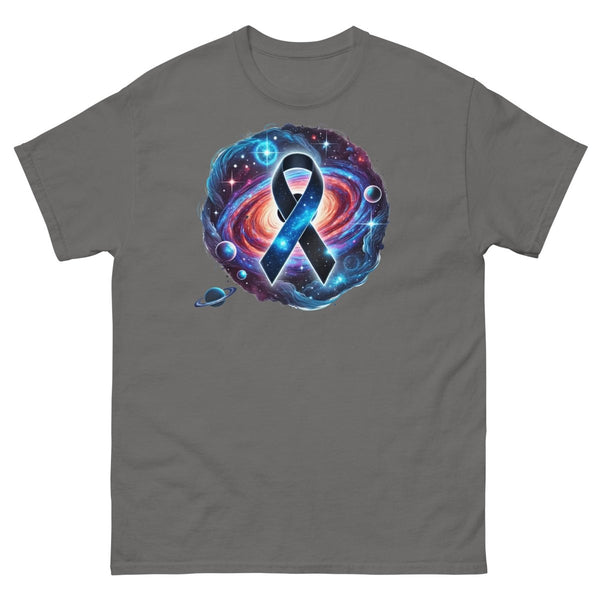 Melanoma Cancer Galaxy Tee - JohnVsGBMCharcoalS