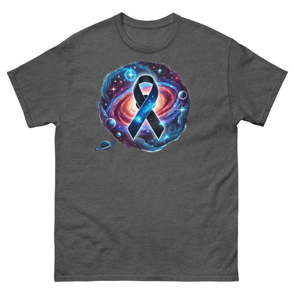 Melanoma Cancer Galaxy Tee - JohnVsGBMDark HeatherS