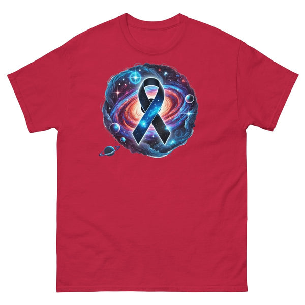 Melanoma Cancer Galaxy Tee - JohnVsGBMCardinalS