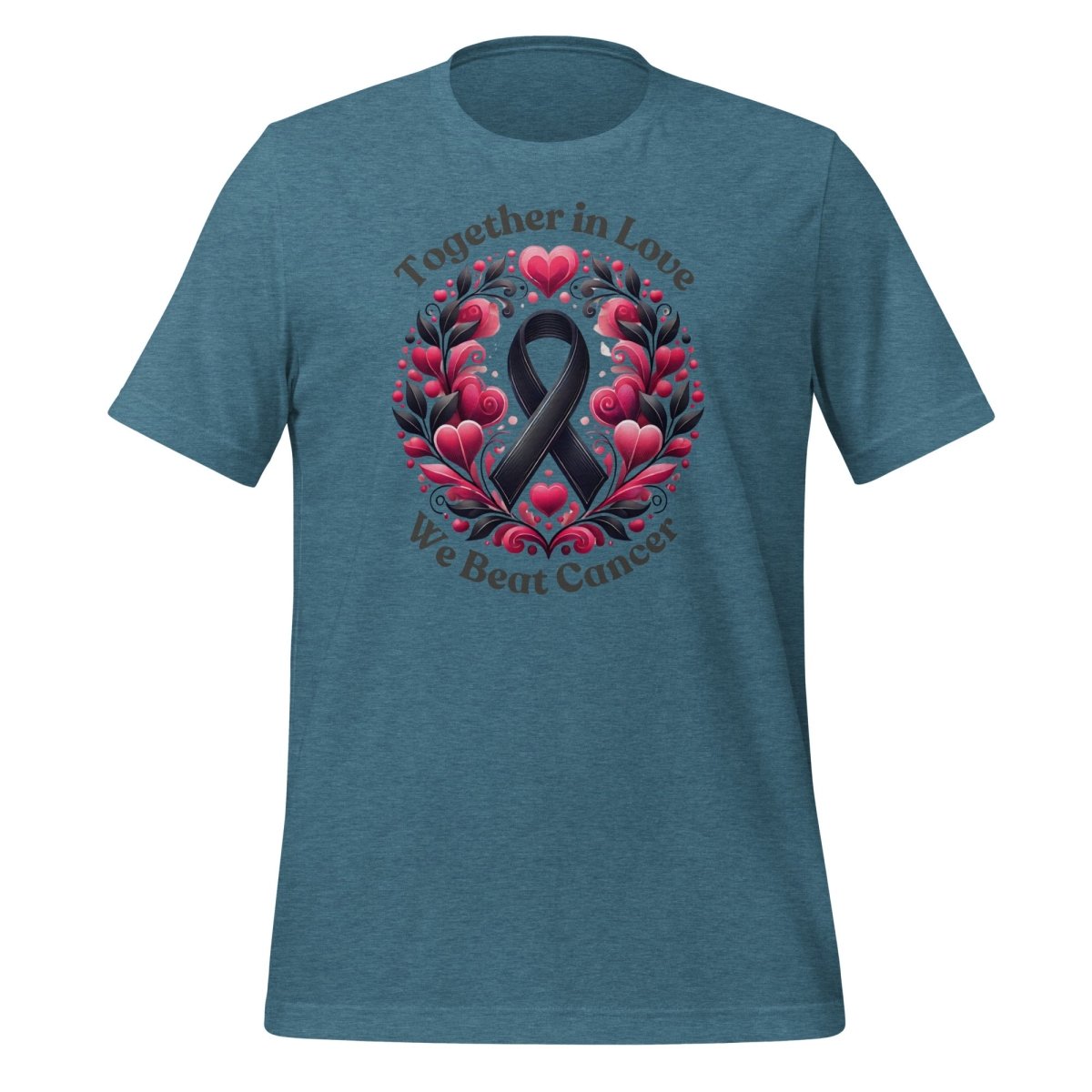 Melanoma Cancer Love Tee - JohnVsGBMHeather Deep TealS