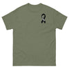 Melanoma Cancer Ribbon Tee - JohnVsGBMMilitary GreenS