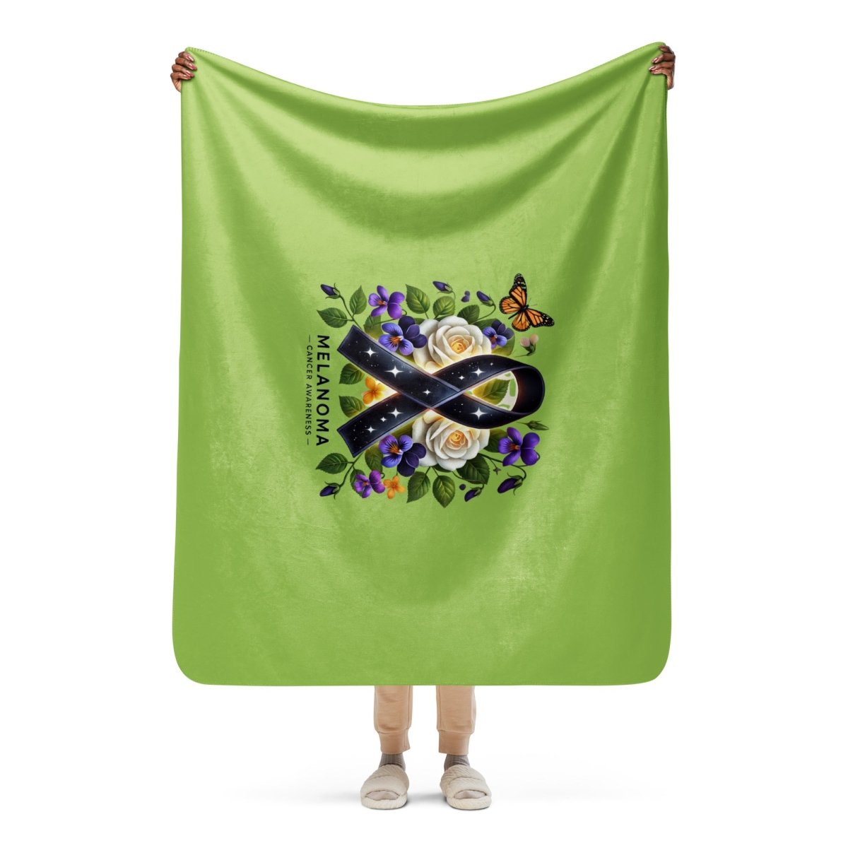 Melanoma Cancer Sherpa Blanket - JohnVsGBM50″×60″