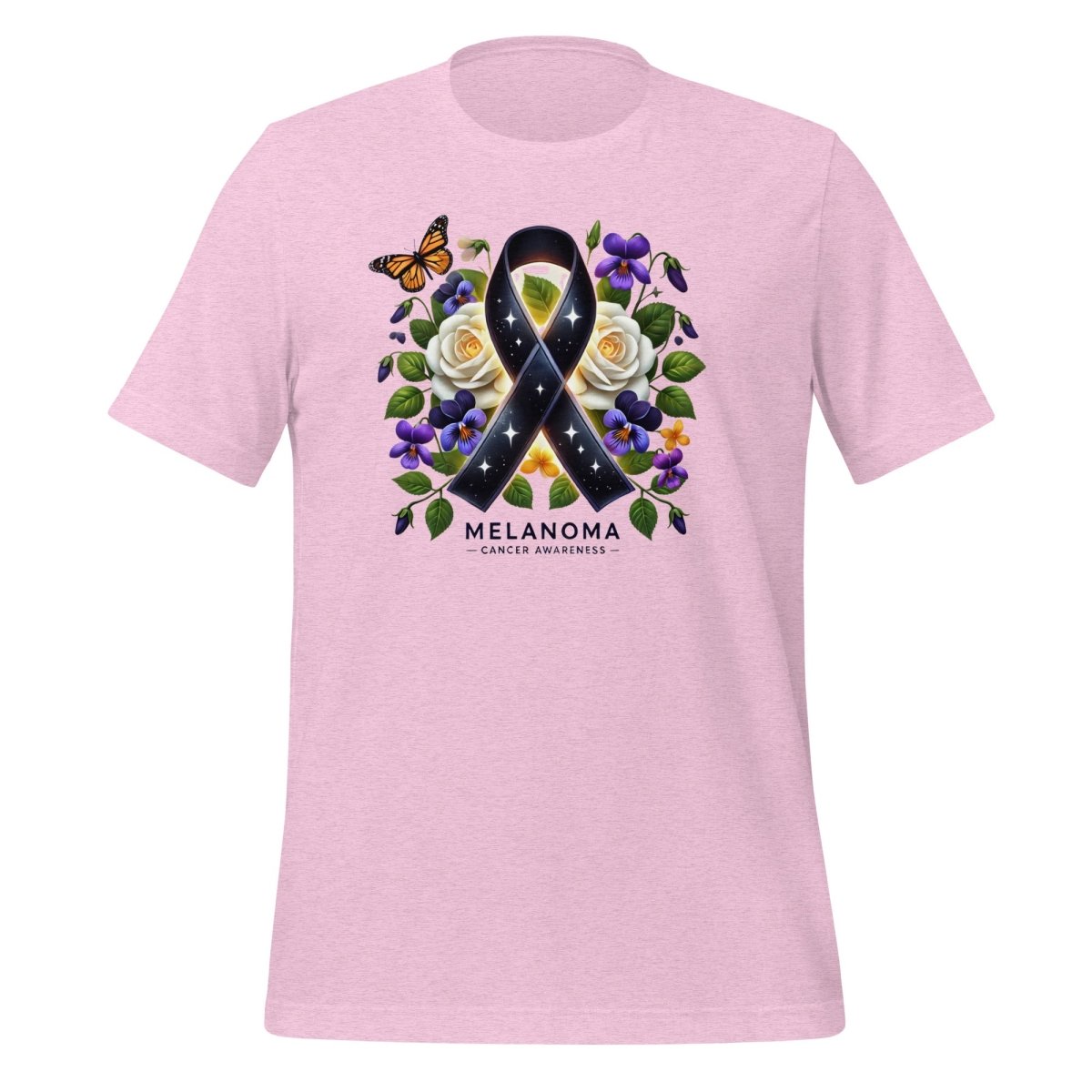 Melanoma Cancer Spring Tee - JohnVsGBMHeather Prism LilacS