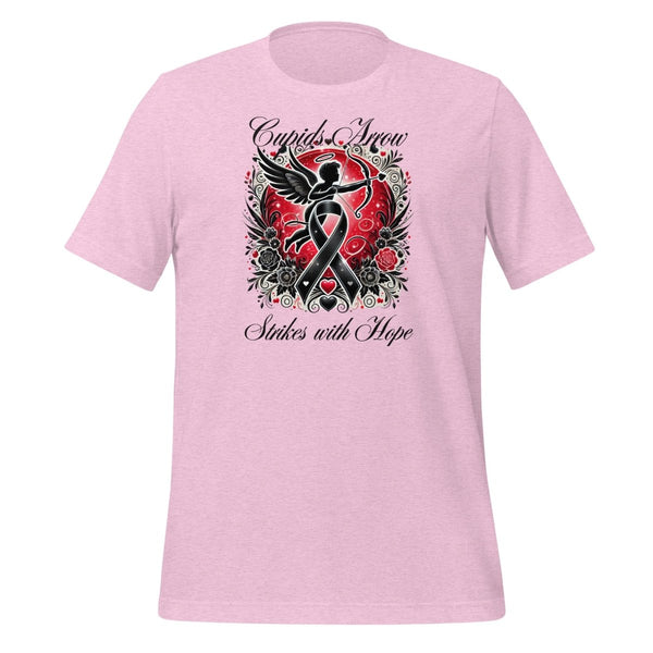 Melanoma Cupid Love Tee - JohnVsGBMHeather Prism LilacS