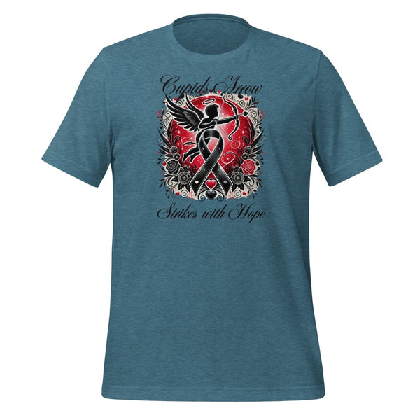 Melanoma Cupid Love Tee - JohnVsGBMHeather Deep TealS