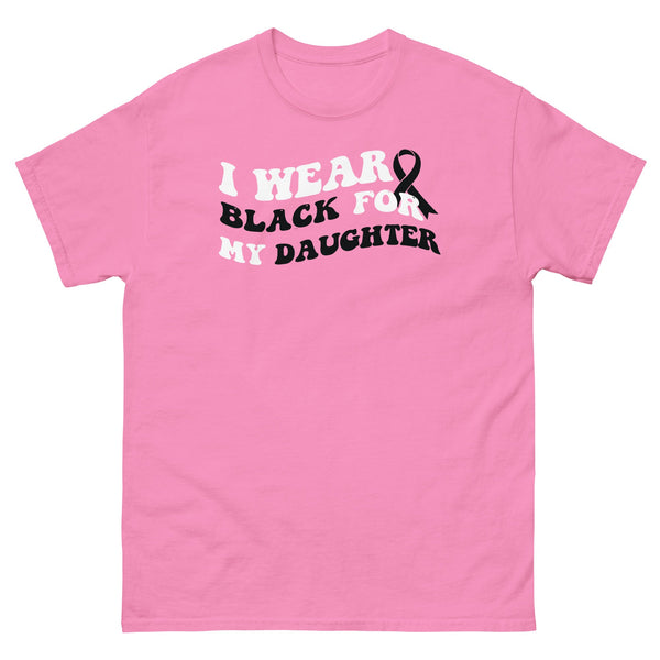 Melanoma I Wear Black for my Daughter Tee - JohnVsGBMAzaleaS