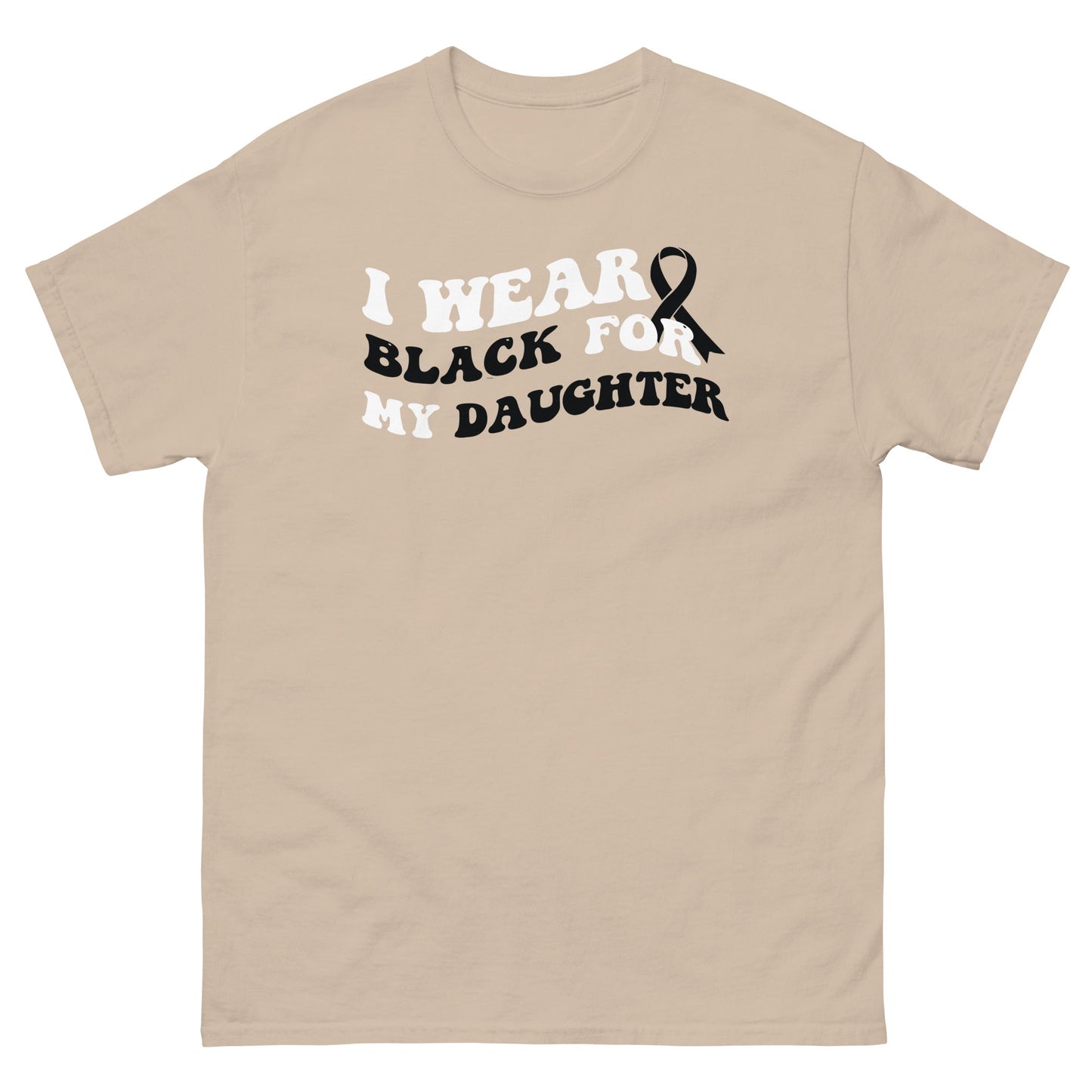 Melanoma I Wear Black for my Daughter Tee - JohnVsGBMSandS