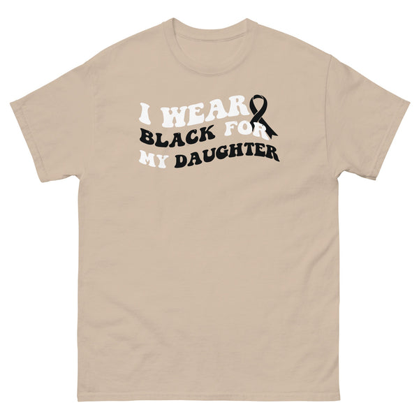 Melanoma I Wear Black for my Daughter Tee - JohnVsGBMSandS