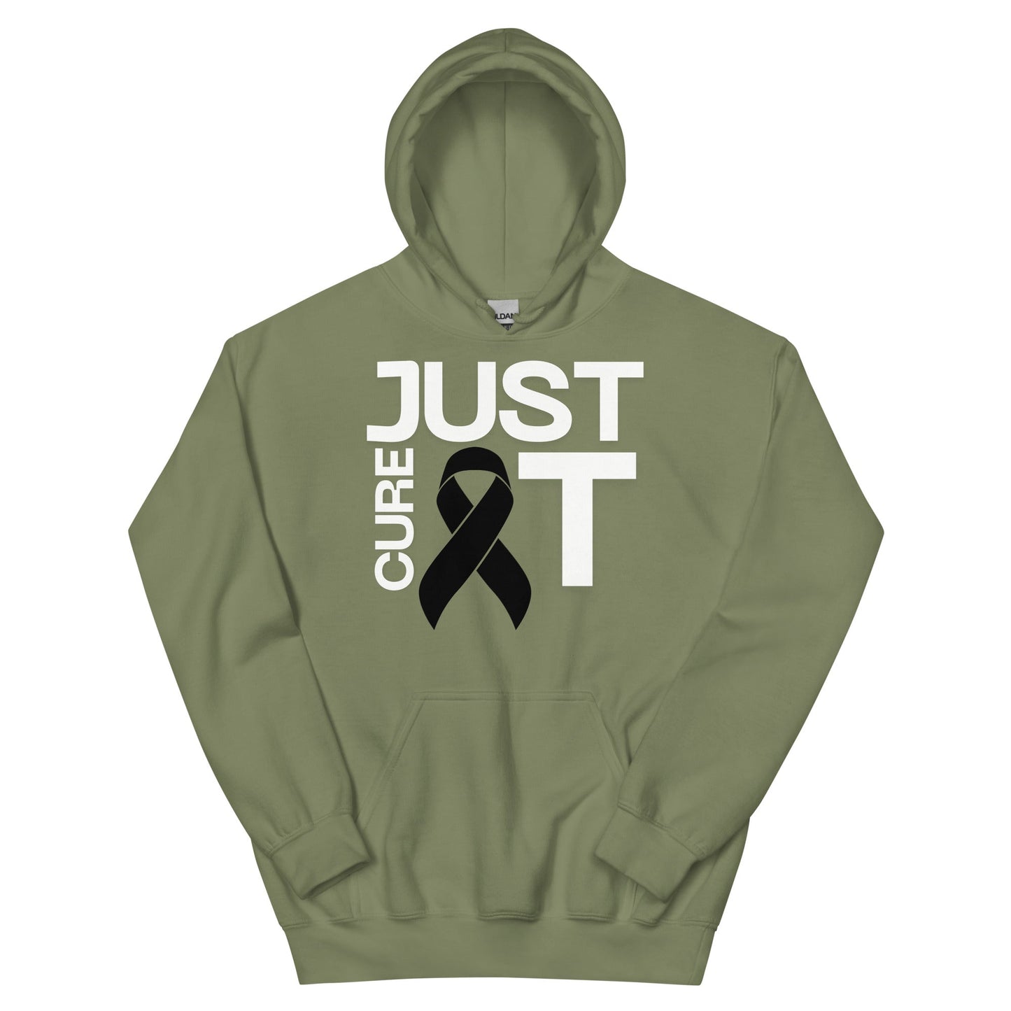 Melanoma Just Cure It Hoodie - JohnVsGBMMilitary GreenS