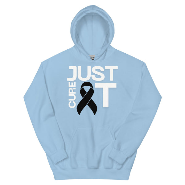 Melanoma Just Cure It Hoodie - JohnVsGBMLight BlueS